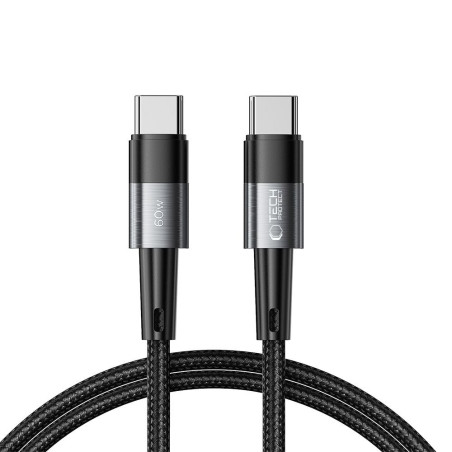 Kabel Tech-Protect ULTRABOOST USB-C 60W/3A 1m šedý