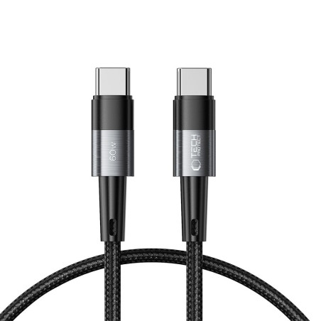 Kabel Tech-Protect ULTRABOOST USB-C 60W 3A 25cm šedý