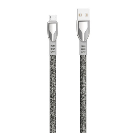 Dudao L3PROM kabel micro USB 5 A 1 m - šedý
