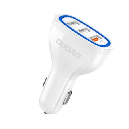 Nabíječka do auta Dudao R7S QC3.0 3x USB - bílá