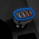 Nabíječka do auta Dudao R7S QC3.0 3x USB - bílá