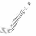 Nabíječka do auta Dudao R7 2x USB 2,4A + kabel 3v1 bílá