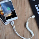 Nabíječka do auta Dudao R7 2x USB 2,4A + kabel 3v1 bílá