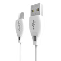 Dudao L4T kabel USB Type C 2.1A 1m white