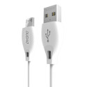 Dudao L4M 1m micro USB kabel 2.4A - bílá