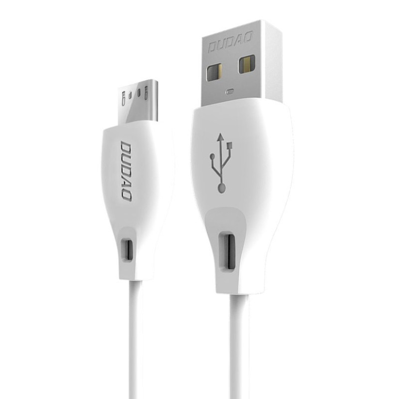 Kabel Dudao L4M 1m white pro micro USB - bílá