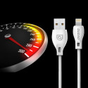 Dudao L4M 1m micro USB kabel 2.4A - bílá