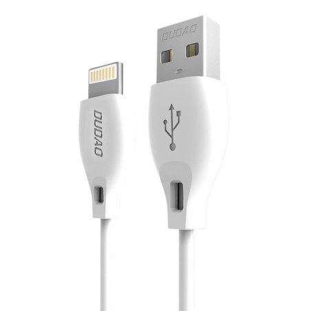 Kabel Dudao L4L 1m USB / Lightning 2.4A - bílá