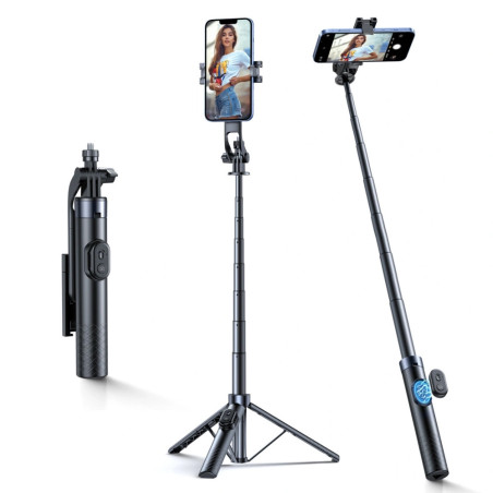 Stativ selfie tyč Wozinsky WC1Y30S pro telefon – černá