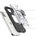Kryt Wozinsky Ring Armor pro iPhone 14 - stříbrná