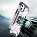 Kryt Wozinsky Ring Armor pro iPhone 14 - stříbrná