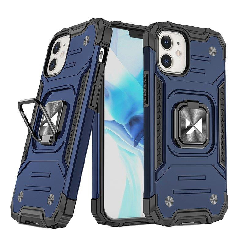 Kryt Wozinsky Ring Armor pro iPhone 14 Plus - modrý