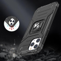 Kryt Wozinsky Ring Armor pro iPhone 14 Pro - stříbrná