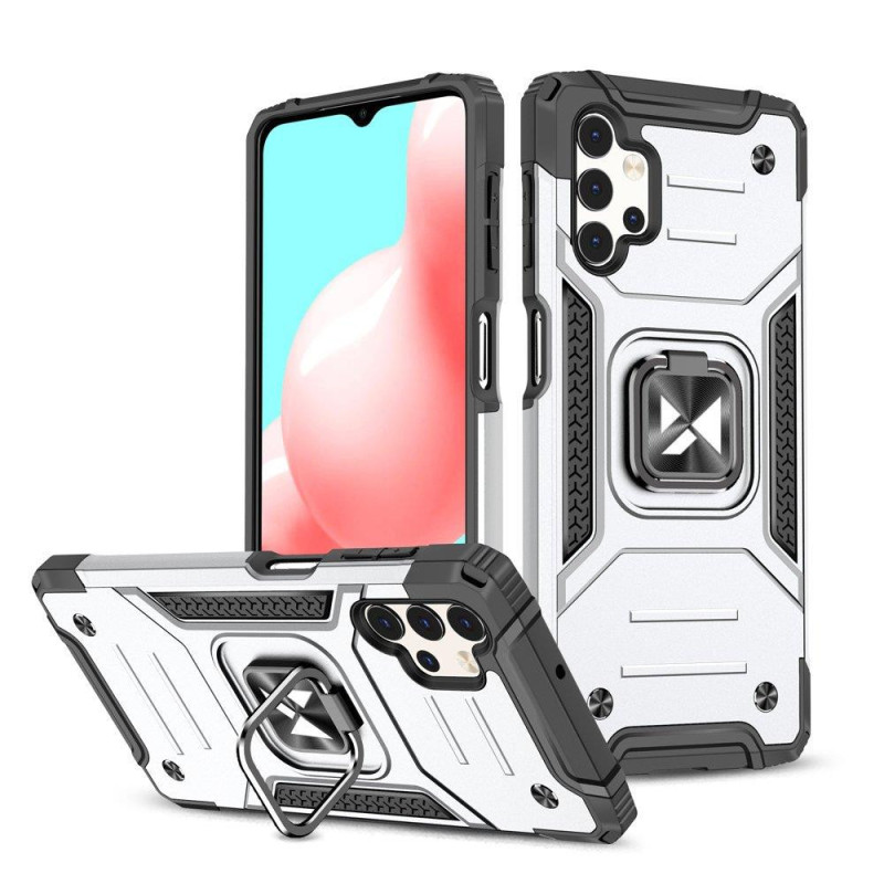 Kryt Wozinsky RING ARMOR pro Samsung Galaxy A73 - stříbrná