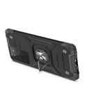 Kryt Wozinsky RING ARMOR pro Galaxy S22 Ultra – stříbrná