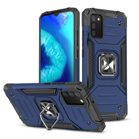 Kryt Wozinsky RING ARMOR HYBRID pro Galaxy A03s - modrý