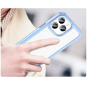 AG PREMIUM Outer Space Case Pevné pouzdro pro iPhone 14 Pro Max s gelovým rámečkem modré
