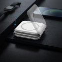 DUDAO A11N Indukční bezdrátová nabíječka 3v1 pro iPhone a AirPods, bílá