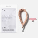 Řemínek Ringke HOLDER & PUFFER HAND STRAP pro telefon - floral pink