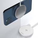 DUDAO A12XS Sada bezdrátové MagSafe 15W nabíječky a USB-C adaptéru 20W, bílá