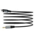 Dudao L11PRO kabel Lightning–3,5mm 1 m šedý