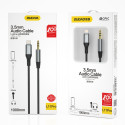 Dudao L11PRO kabel Lightning–3,5mm 1 m šedý