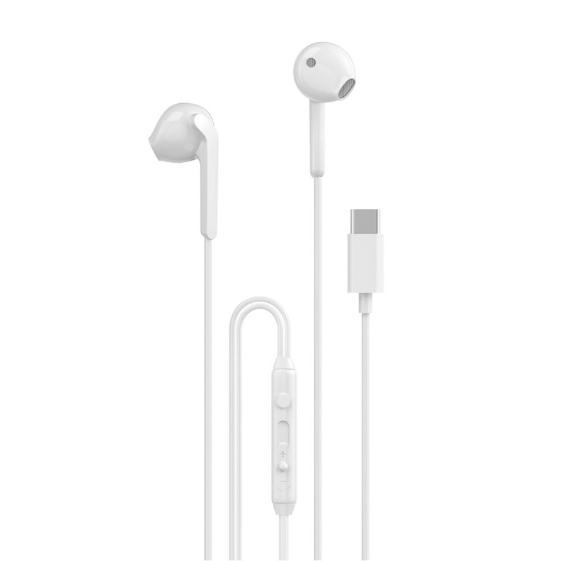 Sluchátka Dudao X3C pro zařízení s USB-C - bílá