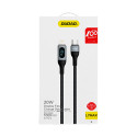 Dudao L7MaxL kabel USB-C Lightning 20W černý