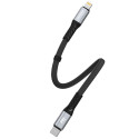 Kabel Dudao L10P pro iPhone – černá (20W PD, 0,23 m)