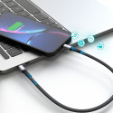 Kabel Dudao L10P pro iPhone – černá (20W PD, 0,23 m)