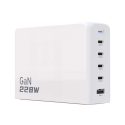 Dudao A228EU GaN 1x USB-A 4x USB-C PD 228W nabíječka - bílá