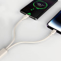 Kabel Dudao L7SCL USB-C / Lightning 30W 1m - béžový