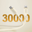 Kabel Dudao L7SCL USB-C / Lightning 30W 1m - béžový