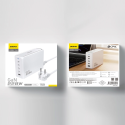 Dudao A228EU GaN 1x USB-A 4x USB-C PD 228W nabíječka - bílá