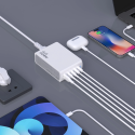 Dudao A228EU GaN 1x USB-A 4x USB-C PD 228W nabíječka - bílá