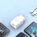Nabíječka Dudao A4EU 10W USB-A pro USB - bílá