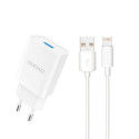 Nabíječka Dudao A4EU USB-A 2.1A 10W - bílá