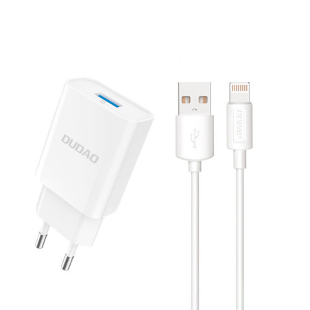 Nabíječka Dudao A4EU USB-A 2.1A 10W - bílá