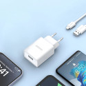 Nabíječka Dudao A4EU USB-A 2.1A 10W - bílá
