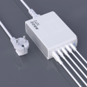Dudao A228EU GaN 1x USB-A 4x USB-C PD 228W nabíječka - bílá