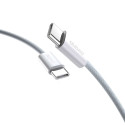 Kabel Dudao L6C USB-C na USB-C 30W 2m - světle modrá