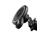 DUDAO F13 Magnetický (MagSafe) držák telefonu s bezdrátovým nabíjením 15W, černý