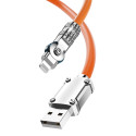 Dudao L24AL kabel USB-A na Lightning 180° 30W 1m - orange