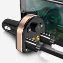Dudao FM Bluetooth transmiter + nabíječka do auta MP3 3,1 A 2x USB černá (R2Pro černá)