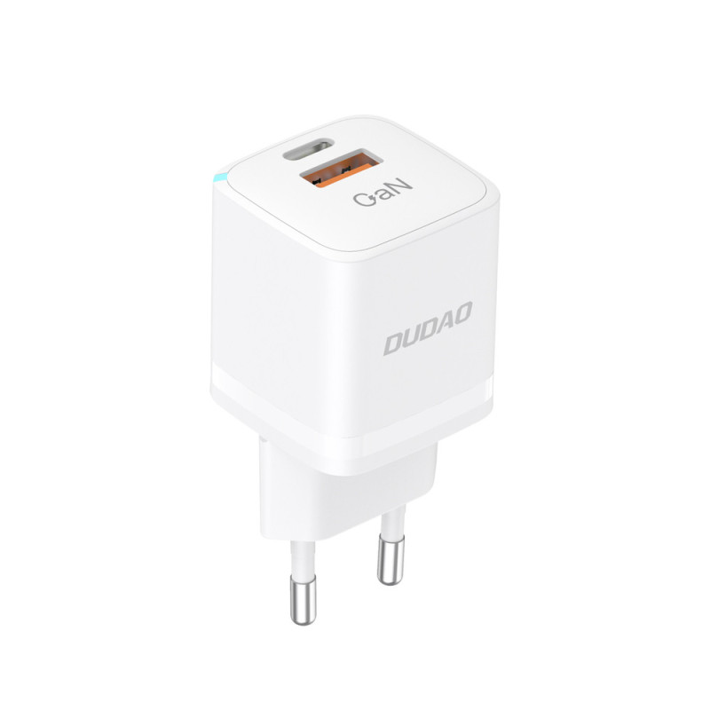 Nabíječka Dudao A13ProEU 33W PPS pro USB-C/USB-A - bílá