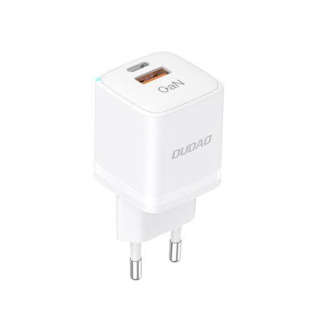 Dudao A13ProEU 33W PPS GaN nabíječka USB-C/USB-A - bílá