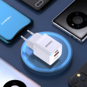 Dudao A13ProEU 33W PPS GaN nabíječka USB-C/USB-A - bílá