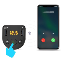 Dudao FM Bluetooth transmiter + nabíječka do auta MP3 3,1 A 2x USB černá (R2Pro černá)
