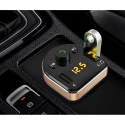 Dudao FM Bluetooth transmiter + nabíječka do auta MP3 3,1 A 2x USB černá (R2Pro černá)