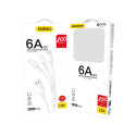 Kabel Dudao L8A-3IN1 3v1 USB-C/microUSB/Lightning - bílá